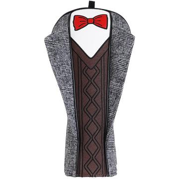 Brown Suit Tie Driver Head Cover